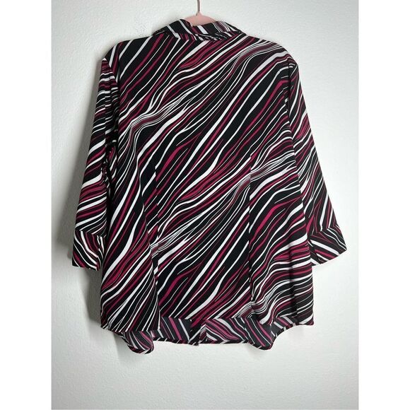 Fred David Button Down Shirt Blouse Size 2XL - Picture 2 of 8